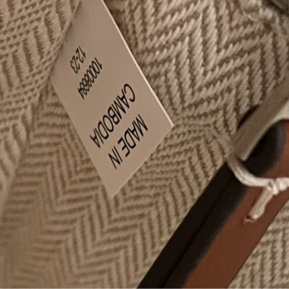 New, tory burch thea canvas flap crossbody brown 156051 - Picture 11 of 15